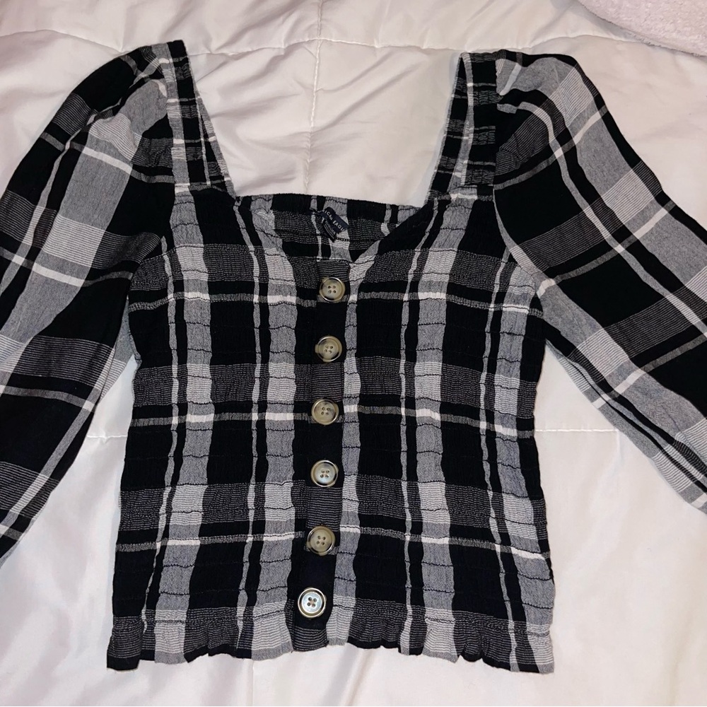 American Eagle Outfitte Plaid Top